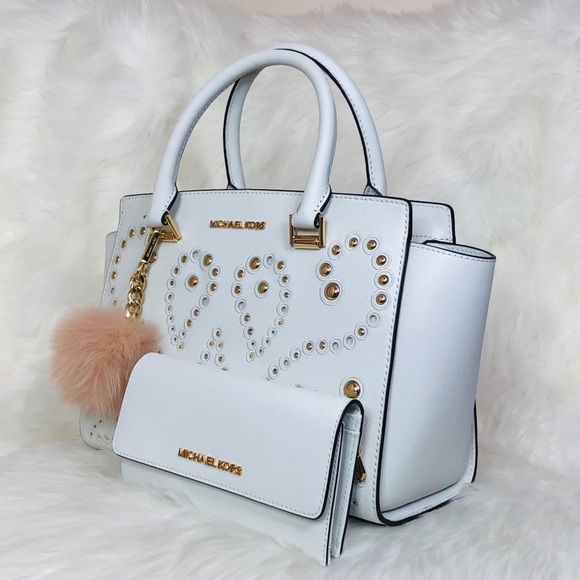 3PCS Michael Kors Selma Stud Satchel Wallet Charms - Picture 2 of 8